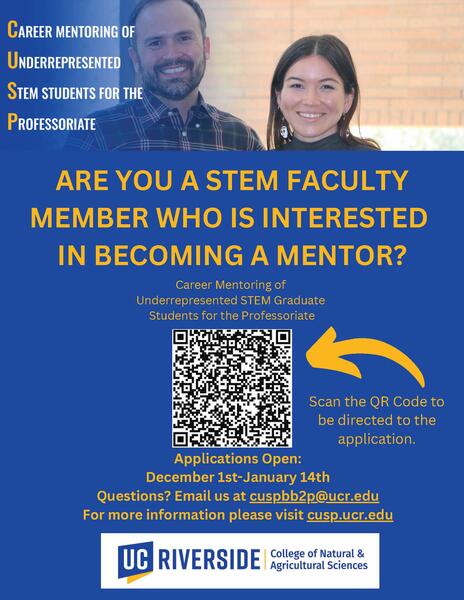 2024 CUSP Faculty Mentor Application Flyer