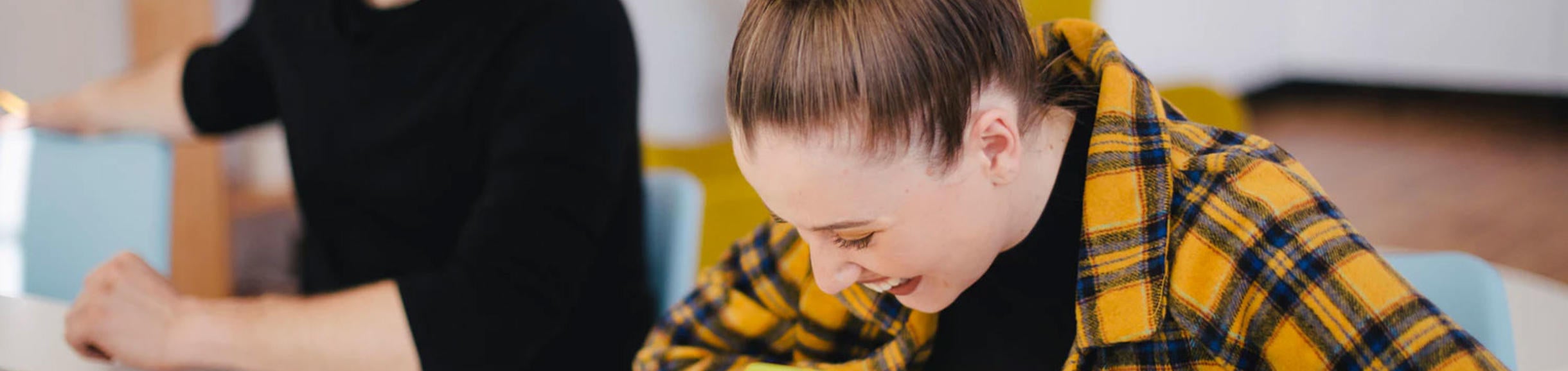 Students Laughing
